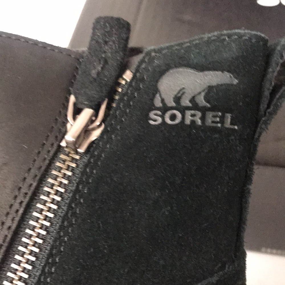 Sorel Women's Black Emelie Zip Waterproof Ankle Bootie, NL3502-010 - Picture 7 of 8